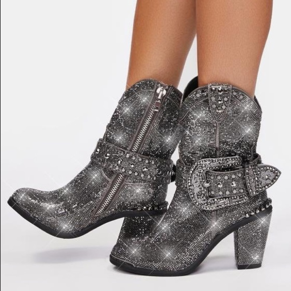 Sherif shine rhinestone cowgirl boots